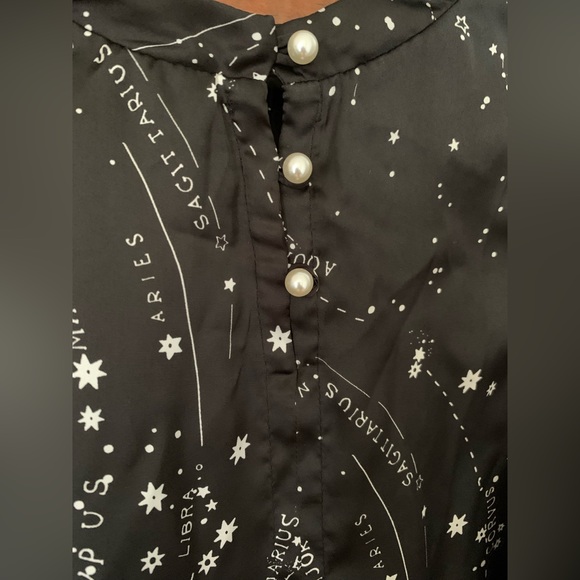 Zara Constellation/Star Blouse size small - Picture 7 of 8